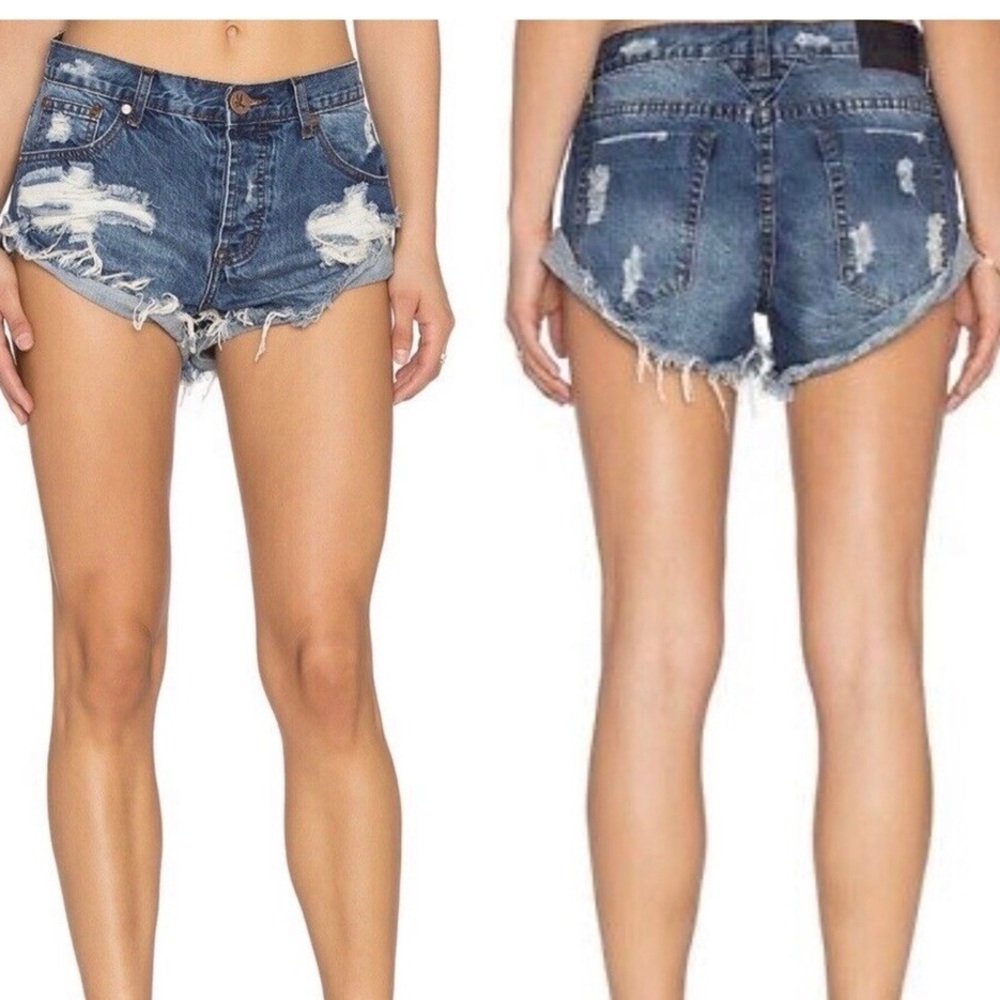 One Teaspoon Bandit Jean Shorts in Relax Fit Size 29